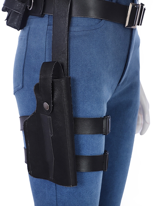 Biohazard Re 2 Halloween Cosplay Claire Redfield Accessories Black Holster And Belt Components