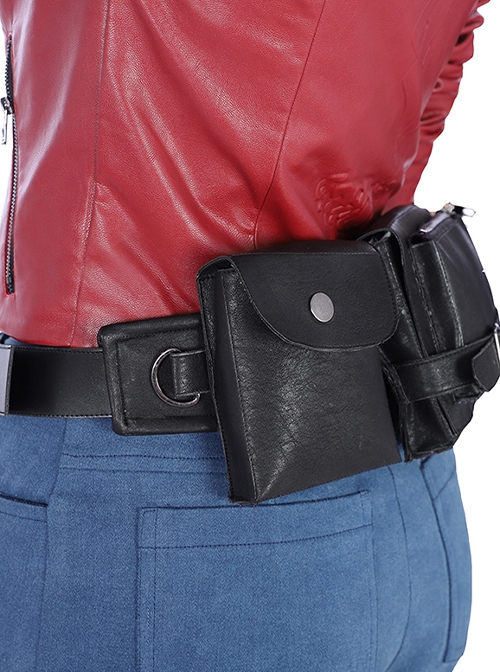 Biohazard Re 2 Halloween Cosplay Claire Redfield Accessories Black Holster And Belt Components