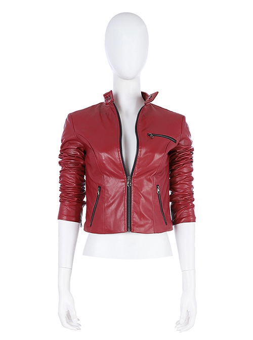 Biohazard Re 2 Halloween Cosplay Claire Redfield Costume Red Jacket