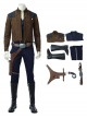 Star Wars Halloween Cosplay Han Solo Brown Jacket Suit Costume Full Set