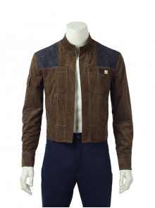 Star Wars Halloween Cosplay Han Solo Brown Jacket Suit Costume Brown Jacket