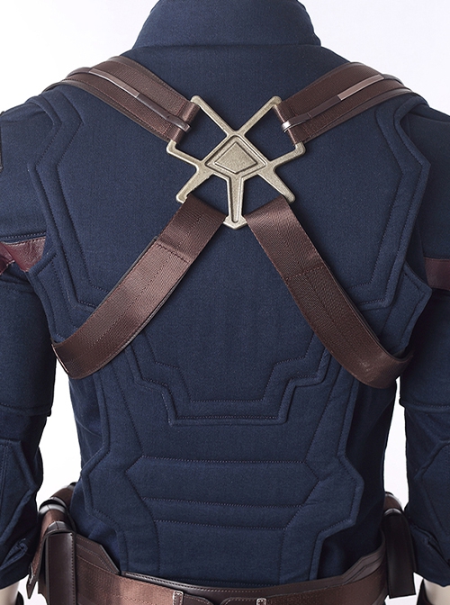 Avengers Infinity War Halloween Cosplay Captain America Steve Rogers Battle Suit Costume Full Set