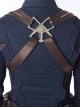 Avengers Infinity War Halloween Cosplay Captain America Steve Rogers Battle Suit Accessories Brown Shoulder Straps Components