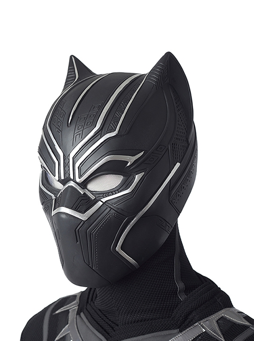 Black Panther Halloween Cosplay T'Challa Black Battle Suit Accessories Helmet