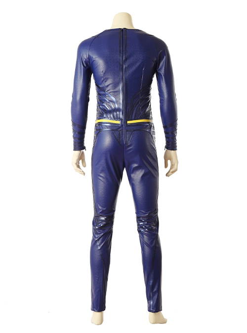 Justice League Halloween Cosplay Superman Clark Kent Blue Battle Suit Costume Blue Bodysuit