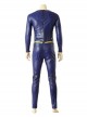 Justice League Halloween Cosplay Superman Clark Kent Blue Battle Suit Costume Blue Bodysuit