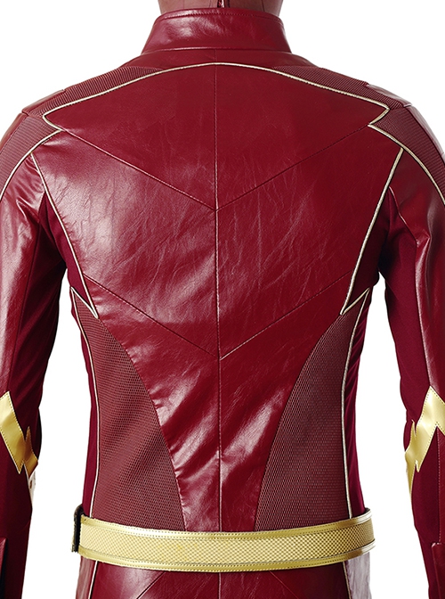 The Flash Season 4 Halloween Cosplay The Flash Barry Allen Battle Suit Costume Full Set