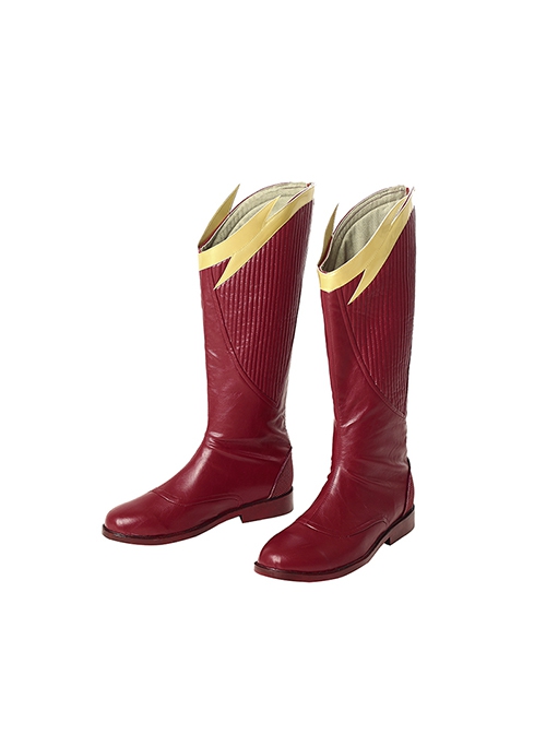 The Flash Season 4 Halloween Cosplay The Flash Barry Allen Battle Suit Accessories Red Boots