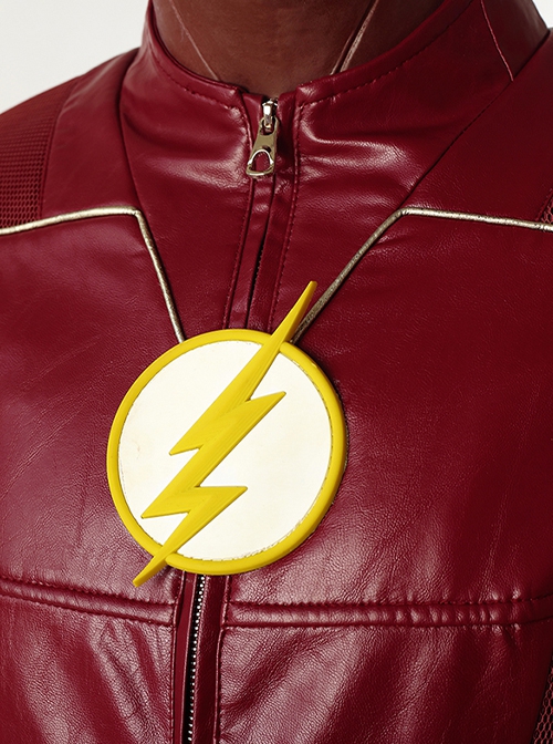 The Flash Season 4 Halloween Cosplay The Flash Barry Allen Battle Suit Costume Red Jacket