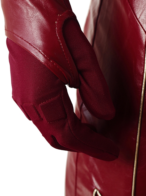 The Flash Season 4 Halloween Cosplay The Flash Barry Allen Battle Suit Accessories Red Gloves