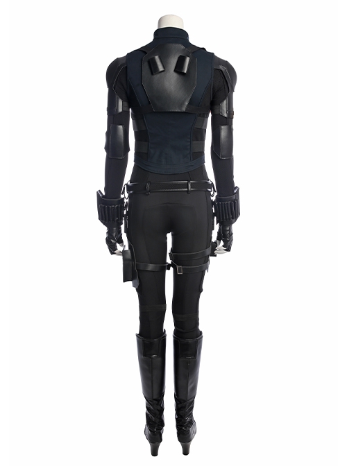 Avengers Infinity War Halloween Cosplay Black Widow Same Black Bodysuit Costume Full Set