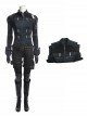 Avengers Infinity War Halloween Cosplay Black Widow Same Black Bodysuit Costume Vest