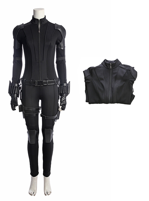 Avengers Infinity War Halloween Cosplay Black Widow Same Black Bodysuit Costume Bodysuit