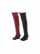 Game Batman Arkham City Halloween Cosplay Harley Quinn Accessories Red-Black Boots