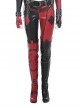 Game Batman Arkham City Halloween Cosplay Harley Quinn Accessories Red-Black Boots