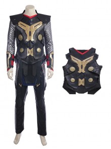 Thor The Dark World Halloween Cosplay Thor Odinson Costume Black Vest