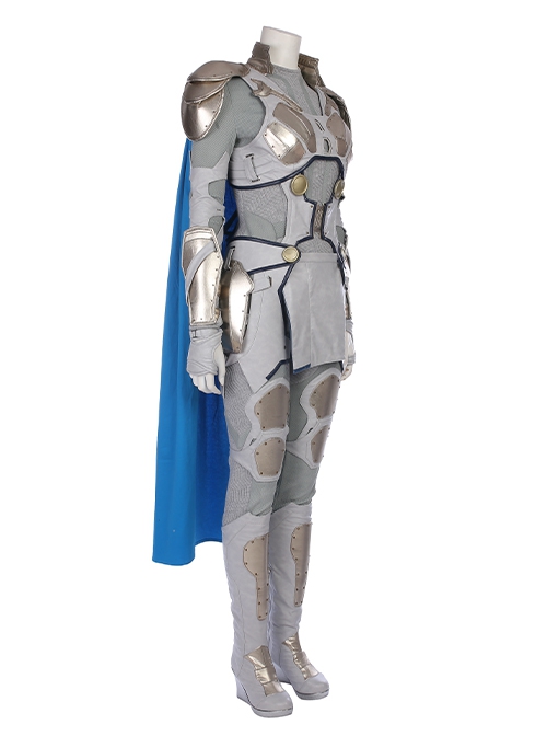 Thor Ragnarok Halloween Cosplay Valkyrie Gray Battle Suit Costume Full Set