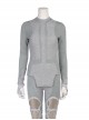 Thor Ragnarok Halloween Cosplay Valkyrie Gray Battle Suit Costume Bottoming Top