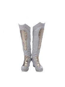 Thor Ragnarok Halloween Cosplay Valkyrie Gray Battle Suit Accessories White Boots