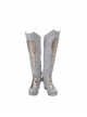 Thor Ragnarok Halloween Cosplay Valkyrie Gray Battle Suit Accessories White Boots