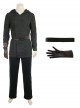 Star Wars The Last Jedi Halloween Cosplay Luke Skywalker Black Cloak Suit Accessories Belt And Glove