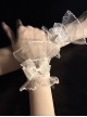 Exquisite Translucent Lace 3D Organza Bowknot Classic Lolita Wrist Strap Wristbands