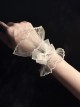 Exquisite Translucent Lace 3D Organza Bowknot Classic Lolita Wrist Strap Wristbands