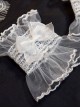 Exquisite Translucent Lace 3D Organza Bowknot Classic Lolita Wrist Strap Wristbands