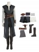 Star Wars The Last Jedi Halloween Cosplay Rey Skywalker Costume Black Vest Full Set