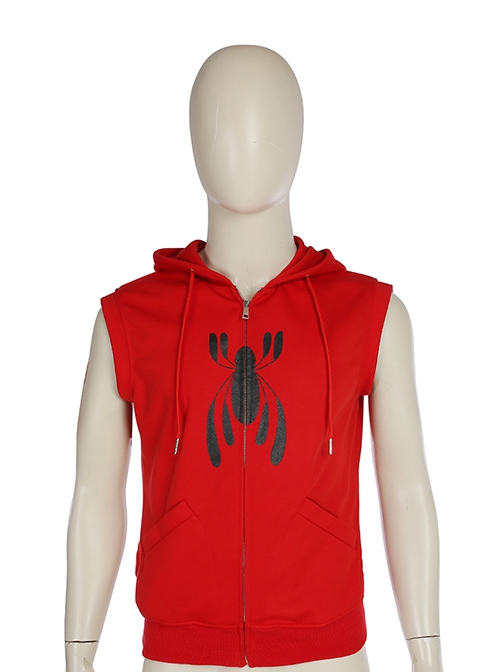 Spider-Man Homecoming Halloween Cosplay Spider-Man Peter Parker Costume Hoodie Full Set