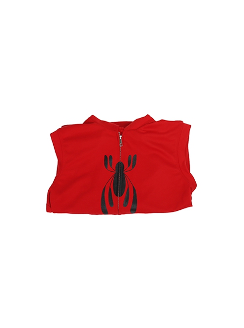 Spider-Man Homecoming Halloween Cosplay Spider-Man Peter Parker Costume Sleeveless Hoodie