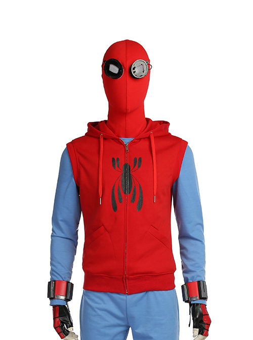 Spider-Man Homecoming Halloween Cosplay Spider-Man Peter Parker Accessories Red Head Cover