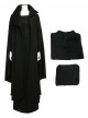 Star Wars The Last Jedi Halloween Cosplay Leia Organa Solo Costume Black Dress Full Set