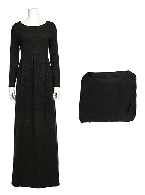 Star Wars The Last Jedi Halloween Cosplay Leia Organa Solo Costume Black Dress