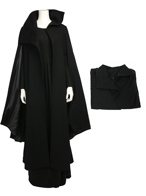 Star Wars The Last Jedi Halloween Cosplay Leia Organa Solo Costume Black Coat