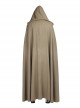 Star Wars The Last Jedi Halloween Cosplay Luke Skywalker Khaki Cloak Suit Costume Khaki Cloak