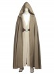 Star Wars The Last Jedi Halloween Cosplay Luke Skywalker Khaki Cloak Suit Costume Khaki Trousers