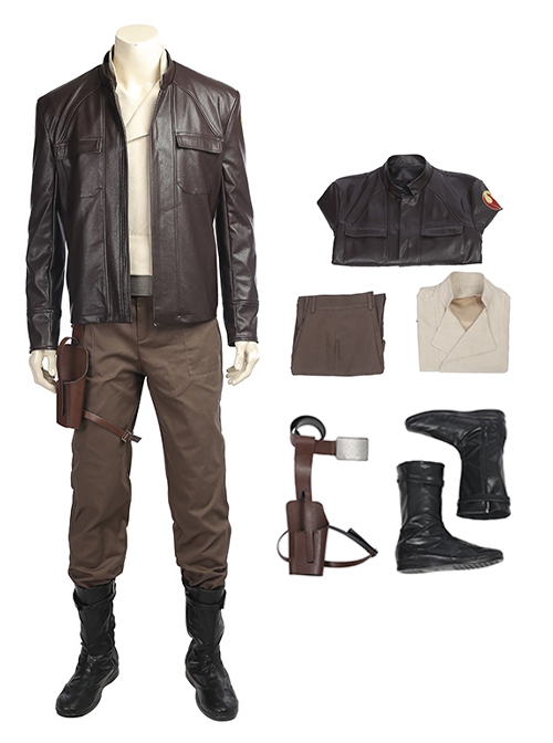 Star Wars The Last Jedi Halloween Cosplay Poe Dameron Costume Full Set