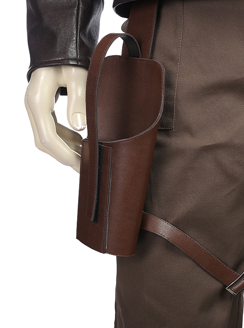 Star Wars The Last Jedi Halloween Cosplay Poe Dameron Accessories Brown Belt And Holster