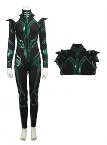 Thor Ragnarok Halloween Cosplay Death Goddess Hela Style B Costume Black Bodysuit