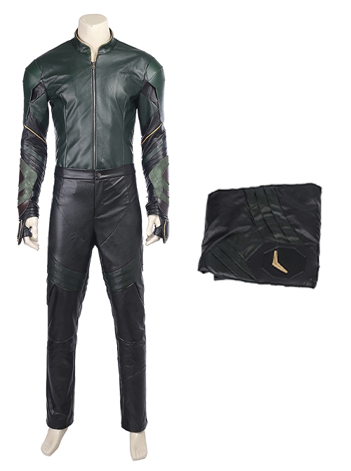 Thor Ragnarok Halloween Cosplay Loki Battle Suit Costume Black Trousers