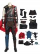 Thor Ragnarok Halloween Cosplay Thor Odinson Black Vest Battle Suit Costume Full Set