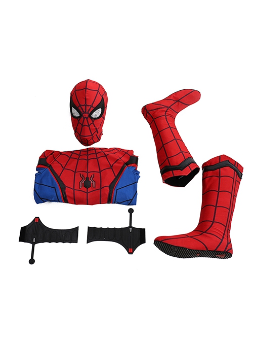 Spider-Man Homecoming Halloween Cosplay Spider-Man Peter Parker Costume Bodysuit Full Set