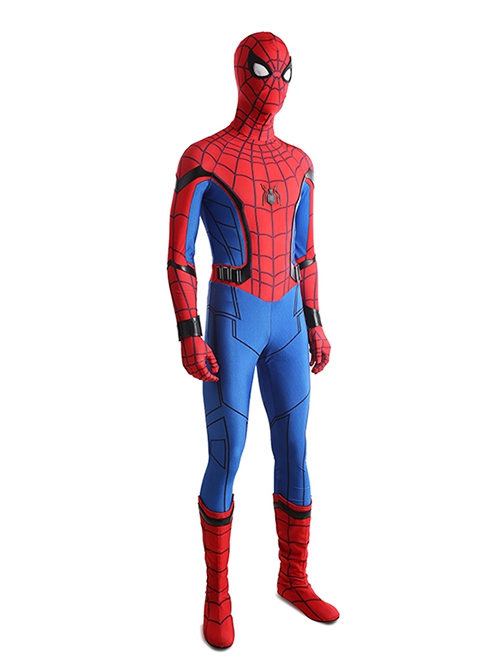 Spider-Man Homecoming Halloween Cosplay Spider-Man Peter Parker Costume Bodysuit Full Set