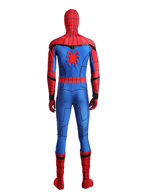 Spider-Man Homecoming Halloween Cosplay Spider-Man Peter Parker Costume Bodysuit Full Set