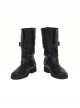 Japanese Anime Fullmetal Alchemist Halloween Cosplay Edward Elric Accessories Black Boots