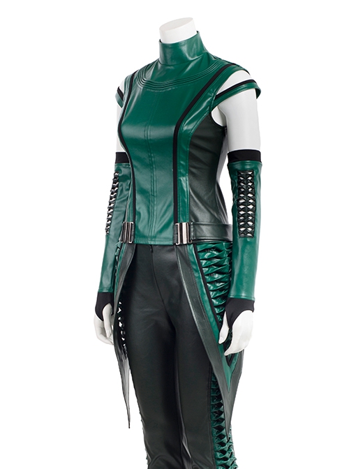 Guardians Of The Galaxy Vol 2 Halloween Cosplay Mantis Costume Green Top With Waistband