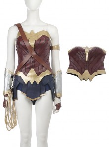 Justice League Halloween Cosplay Wonder Woman Diana Prince Upgraded Version Costume Top