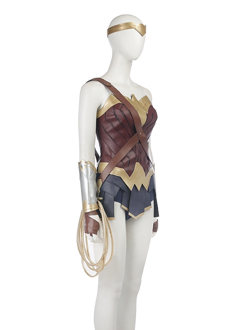 Justice League Halloween Cosplay Wonder Woman Diana Prince Upgraded Version Costume Top