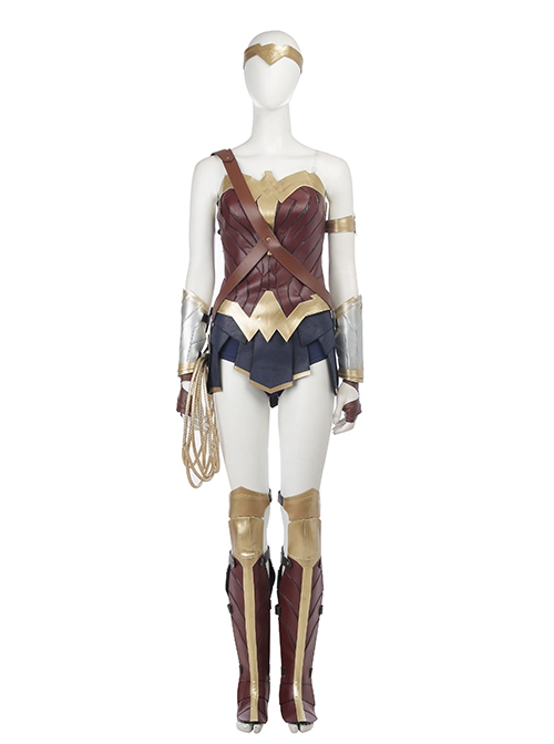 Justice League Halloween Cosplay Wonder Woman Diana Prince Upgraded Version Costume Top